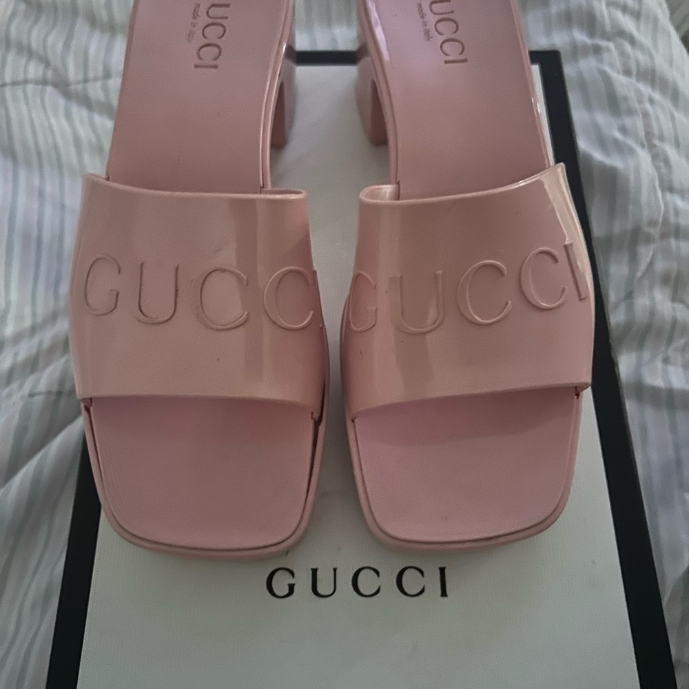 Gucci Wild Rose Pink Women's Mules